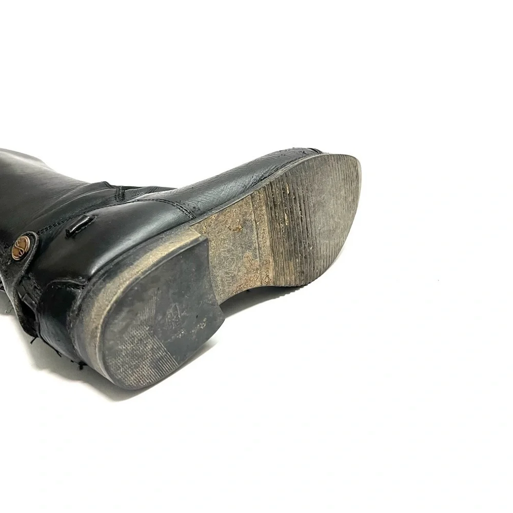 TREADSTEP | Vintage 1990s women’s black leather knee high field riding boots